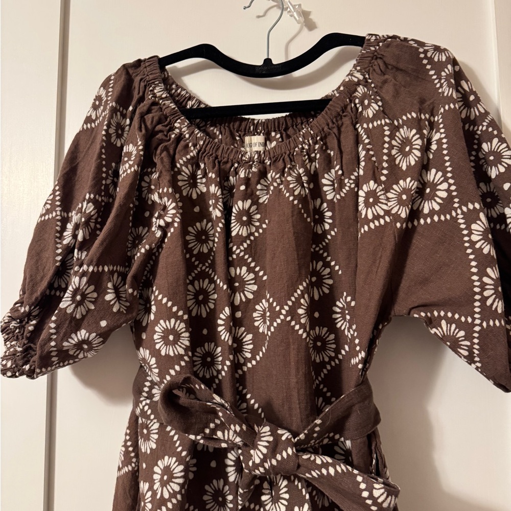 Daughters of India Dahlia Midi Dress in Maple - Picture 5 of 6
